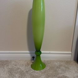 Green Glass Vase