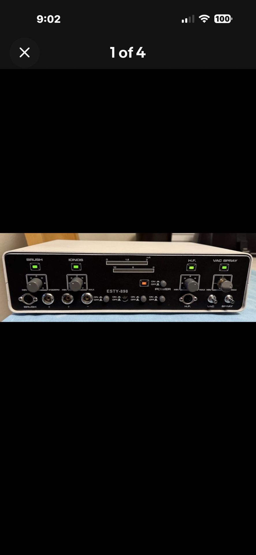 ESTY-898 Five Function Spa Facial Machine main unit only No Attachments Tested