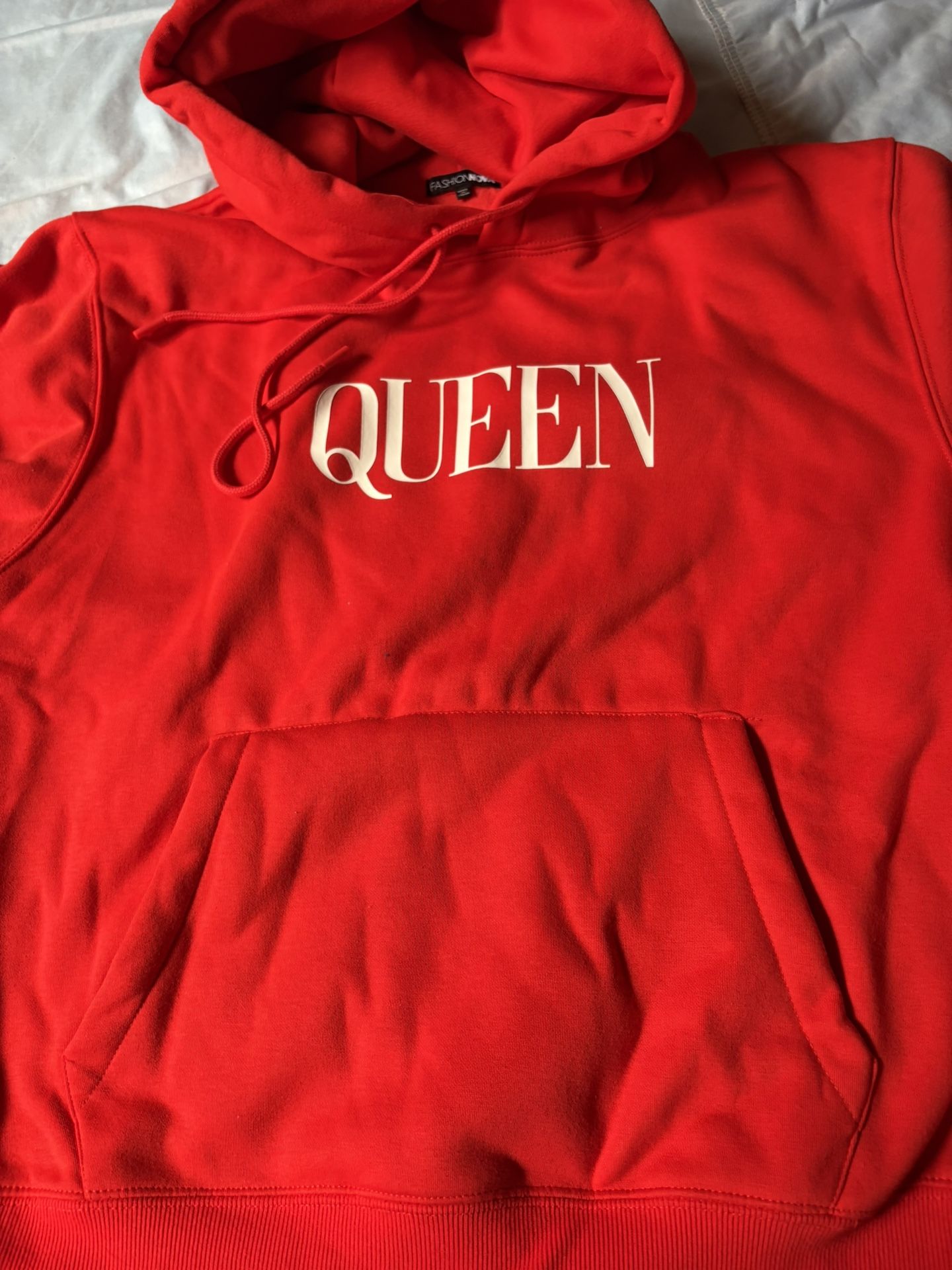 Woman’s red Hoodie/size Medium /mew /10.00