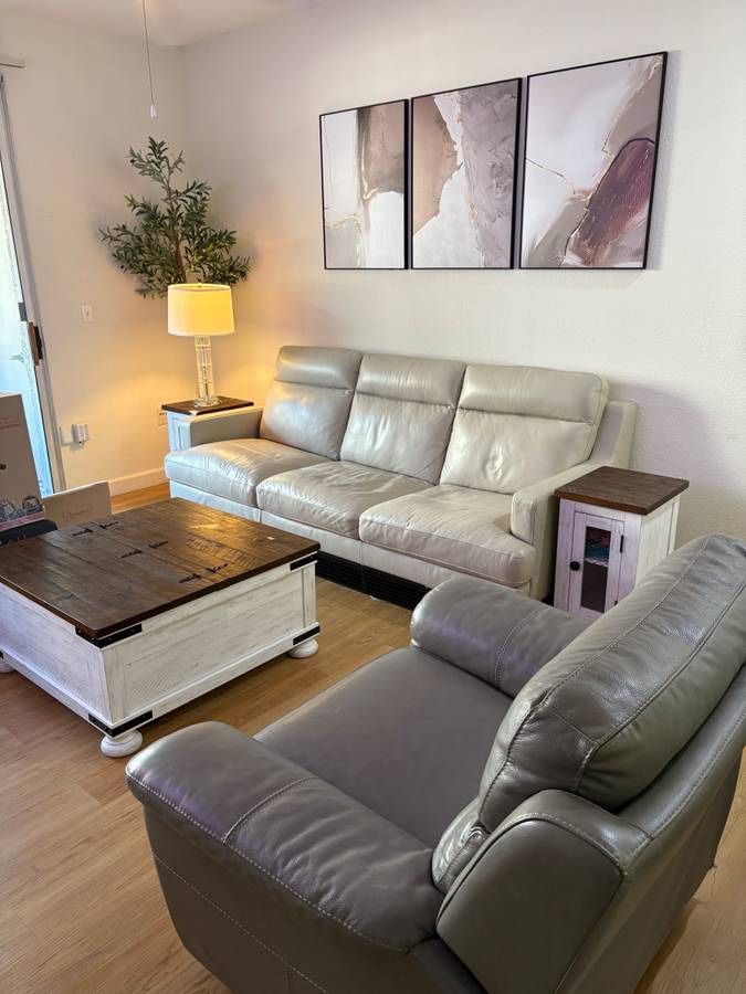 Grey Recliner - Living Spaces