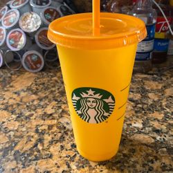 Starbucks Yellow Color Changing Cup