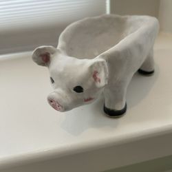 Handmade Ceramic Pig Bowl Super Cute!!!!