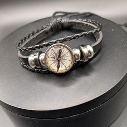 Metal And Beaded Layers Of Leather 