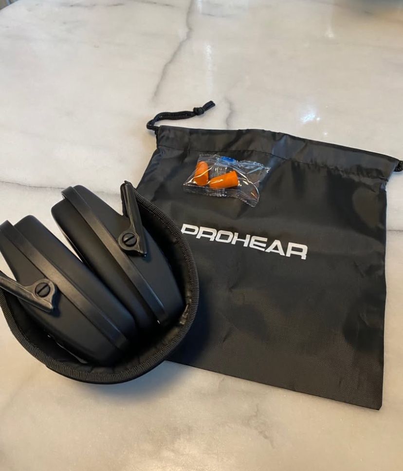 PROHEAR Safety Earmuffs Noise Reduction Slim Passive Hearing Protector with Low-Profile Earcups