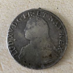 King Louis XV Silver coin, 1739