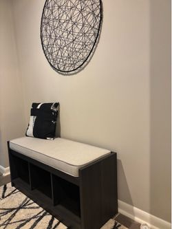 Entry way bench with storage