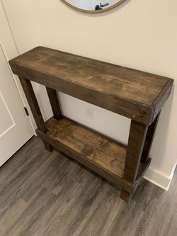 Dunlap solid wood console table best sale