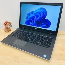 Dell i7 9th Gen vPro 17.3” Full HD laptop workstation / Windows 11 Pro / Camera / SSD 512GB / RAM 32GB / NVIDIA 6GB / Bluetooth / Charger / Backlit
