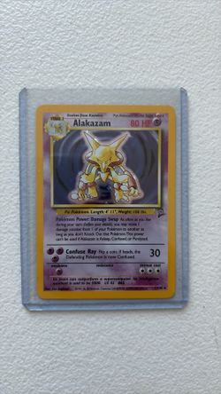 Pokemon card alakazam base set 2 holo