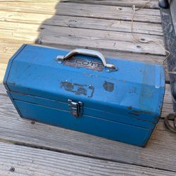 Vintage Scott Metal Tool Box