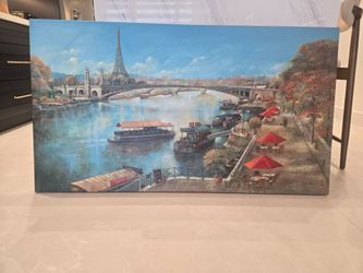 Wall art view of Eiffel tower