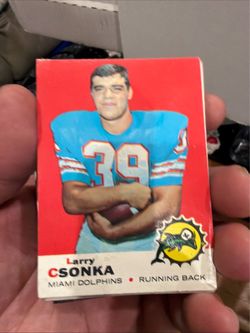 Larry Csonka 1969 Topps Football Card Miami Dolphins