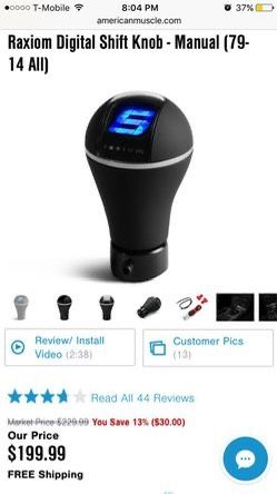 Raxiom Digital Shift Knob