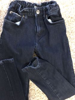 &DENIm girls size 6-7 years adjustable waist