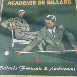 Billards Print In Frame With Glass