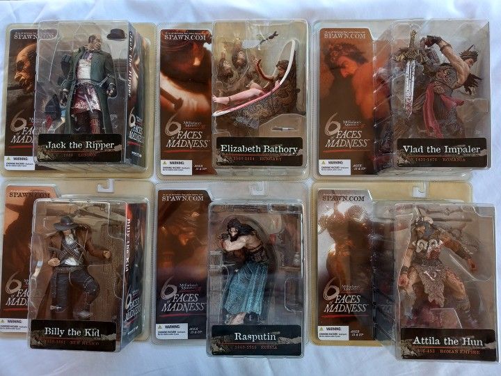 McFarlane Toys - Monsters Series 3: 6 Faces Of Madness collection