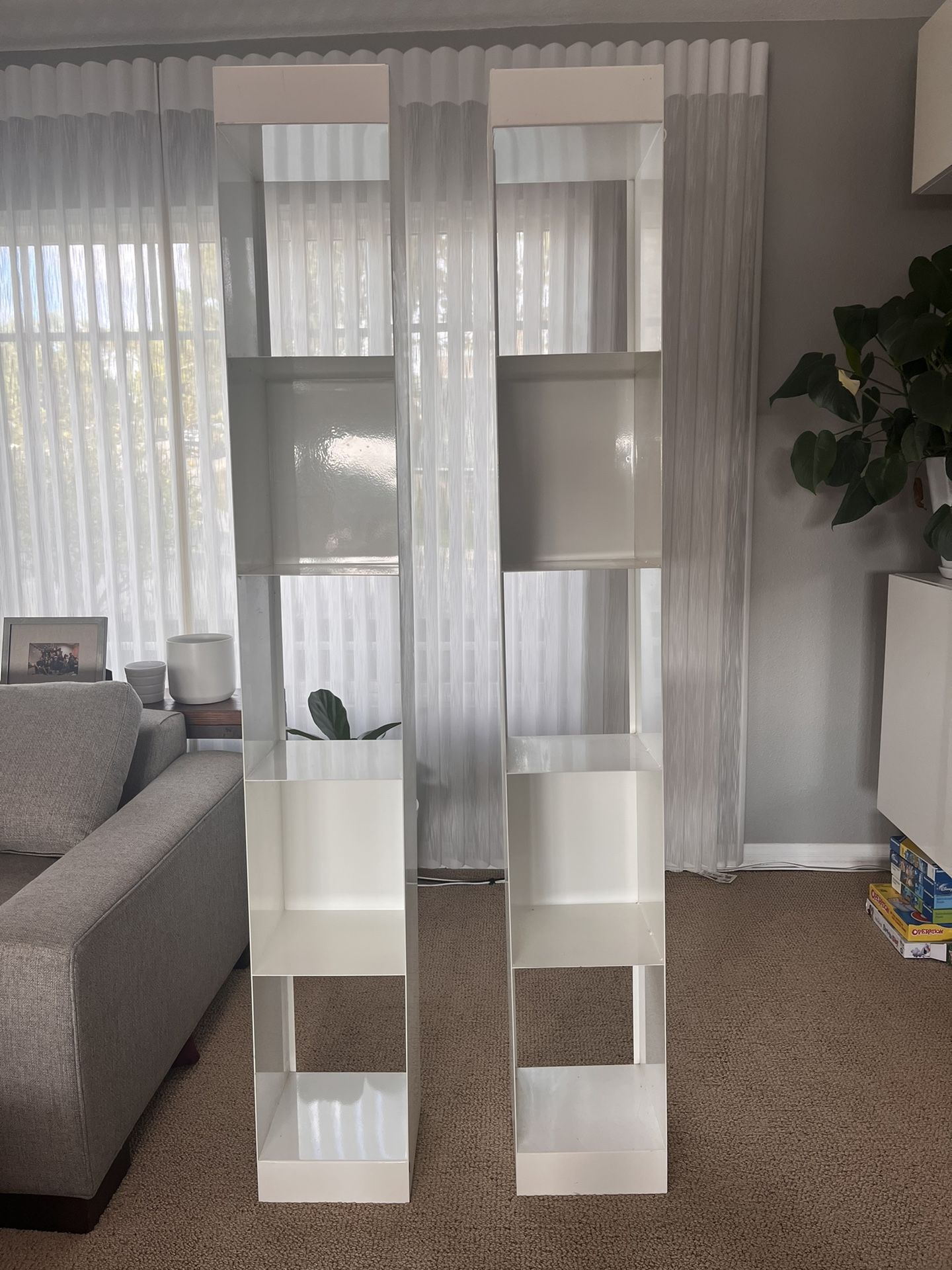 CB2 Carlson II White Tower - Storage Shelves