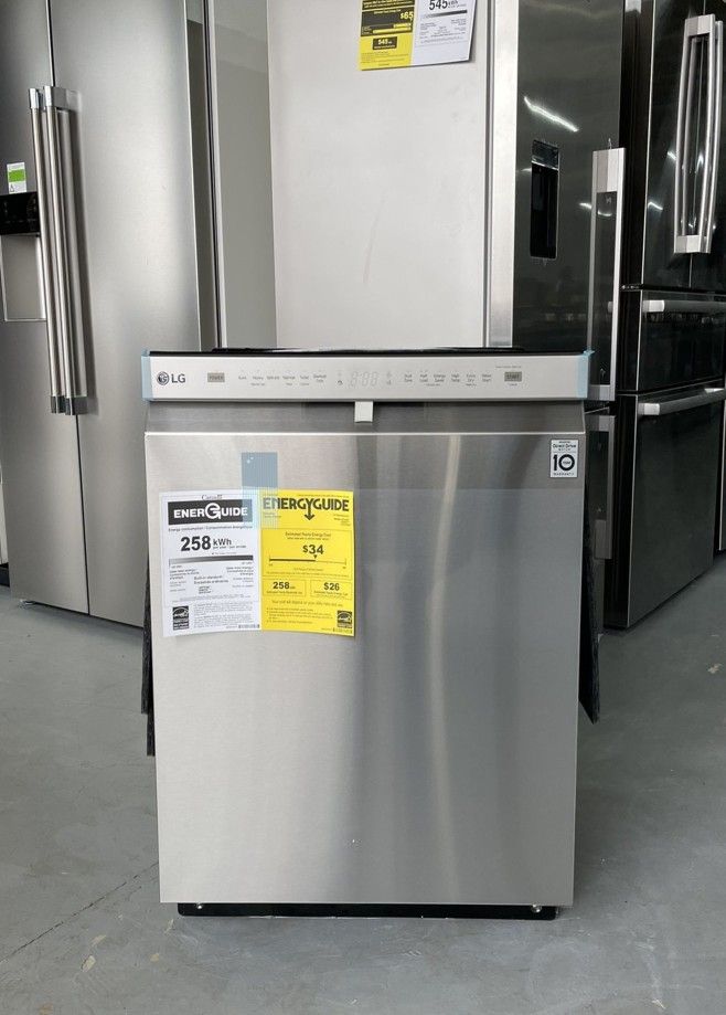 LG 24 PrintProof Stainless Steel BuiltIn Dishwasher With QuadWash