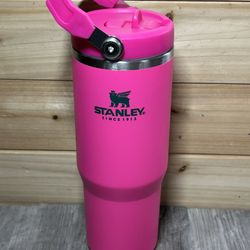 Stanley 30oz Hot Pink Flip Straw