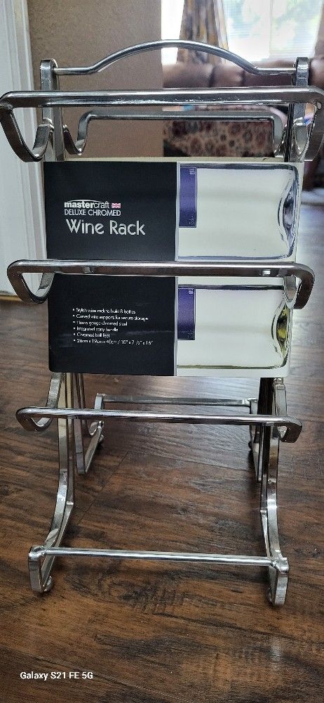 Chrome Wine Rack