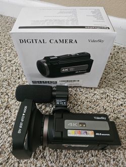 4K Digital Video Camera Camcorder 48MP