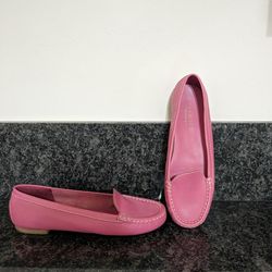 Talbot's Pink Leather Loafers, Size 7B