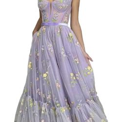 Floral Dress For Wedding/prom