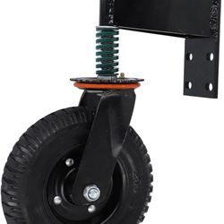 Gate Wheel for Metal Swing Gate, 8in 600lb Load Capacity Gate Support Wheel for Chain Link Fence Prevent Gate from Dragging, Spring Loaded Gate Caster