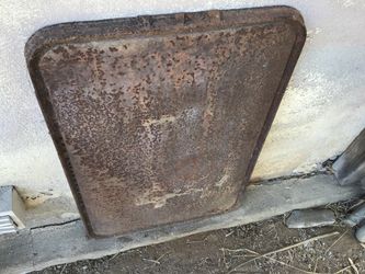 Large cast iron flat top grill 30”x20” vintage