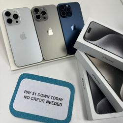 Apple Iphone 15 Pro Max Pay $1 DOWN AVAILABLE - NO CREDIT NEEDED