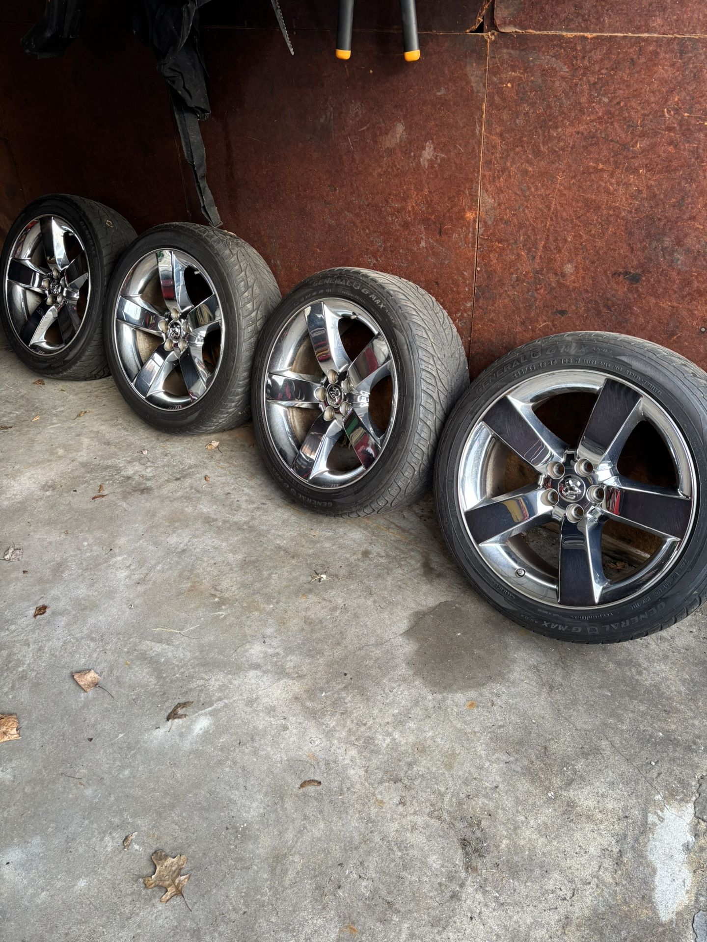 20” DODGE CHALLENGER CHARGER R/T DAYTONA 2009-2012 FACTORY CHROME WHEEL OEM RIM