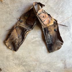Vintage Handmade Leather Chaps 
