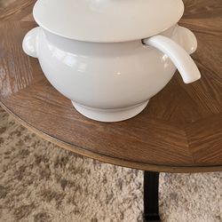 Crate and Barrel Soup Tureen