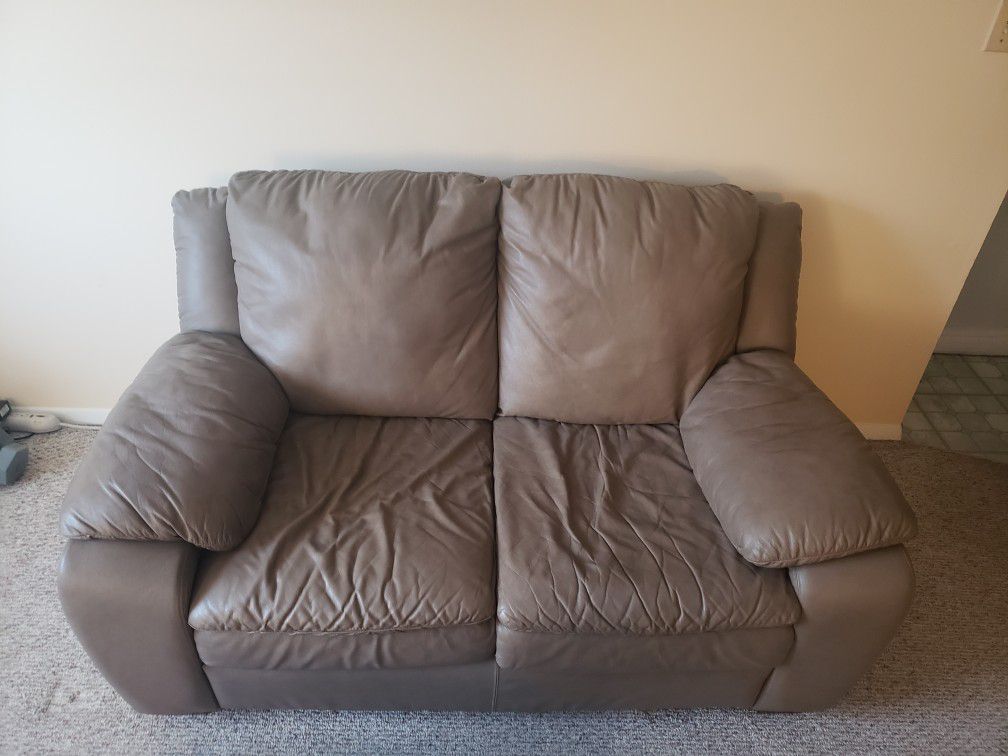 Genuine leather sofa set