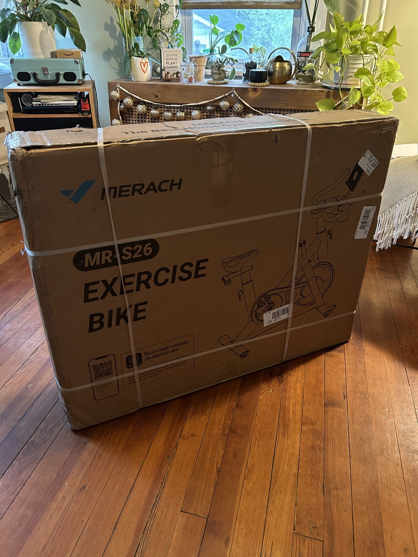 1 New and 1 Used like-new Merach exercise bikes indoor cycling
