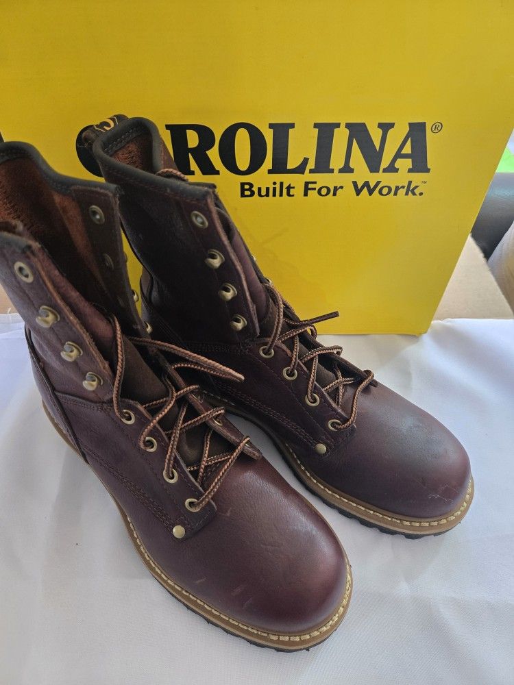 Carolina Men's 8 Inches Logger Work Boots - Size 7.5