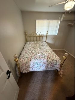 Vintage gold bed frame