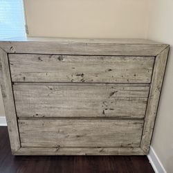 Grey Finish Dresser (Real Wood)