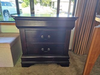Night stand with hidden drawer