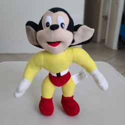 Vintage 2003 Mighty Mouse Stuffed Plush Toy Doll 10" Inch