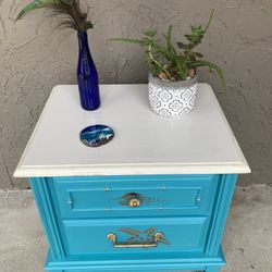Side Table Blue 