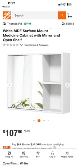 Bathroom mirror cabinet