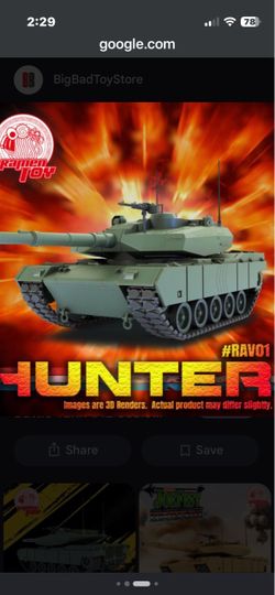 Ramen Toy - GI Joe classified 1/12 scale Tank