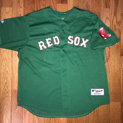Jason Varitek Boston Red Sox St Patty's Day Vintage Majestic