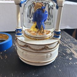 Beauty And The Beast Windup Snow Globe