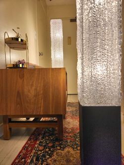 Ice Sculpture Modern Column Decor Floor Lamp. Set of 2.