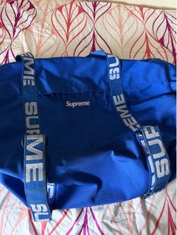 Blue supreme duffle bag