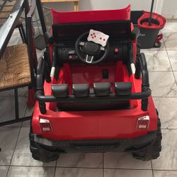 12 V Jeep With Lights, Radio, Remote Override, Etc