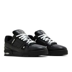 Louis Vuitton Trainers Black And White Size 9.5
