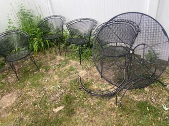 Black Vintage Table Set
